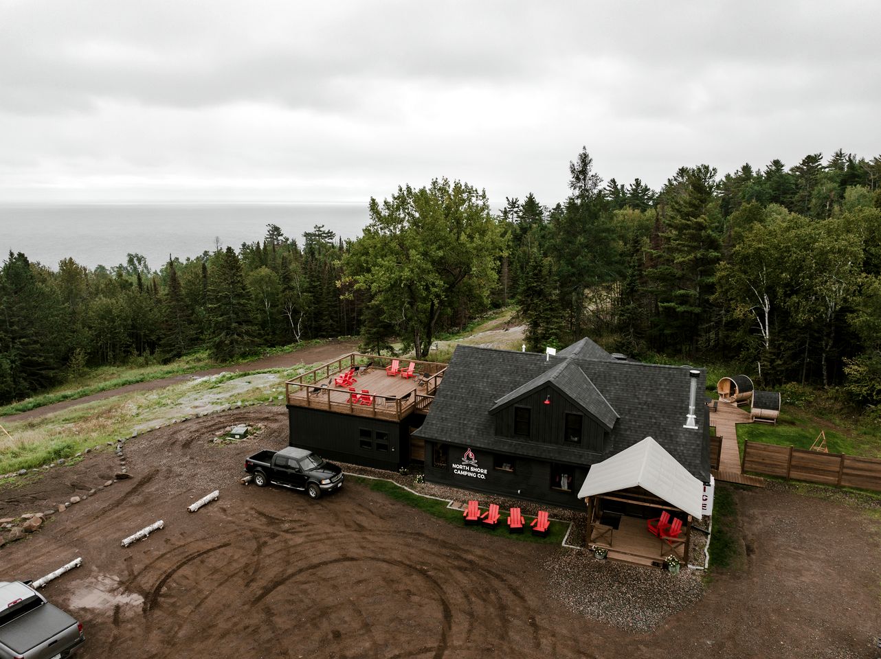 Warm and Welcoming Glamping Tent for Group Getaways in Beaver Bay, Minnesota