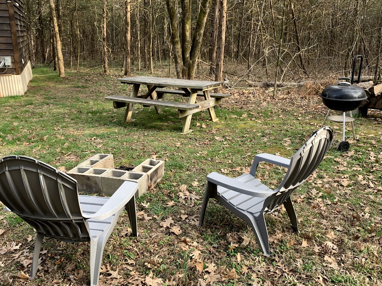 Peaceful Tiny Cabin Escape with Loft, Private Trail & Forest Views in Columbia, Tennessee