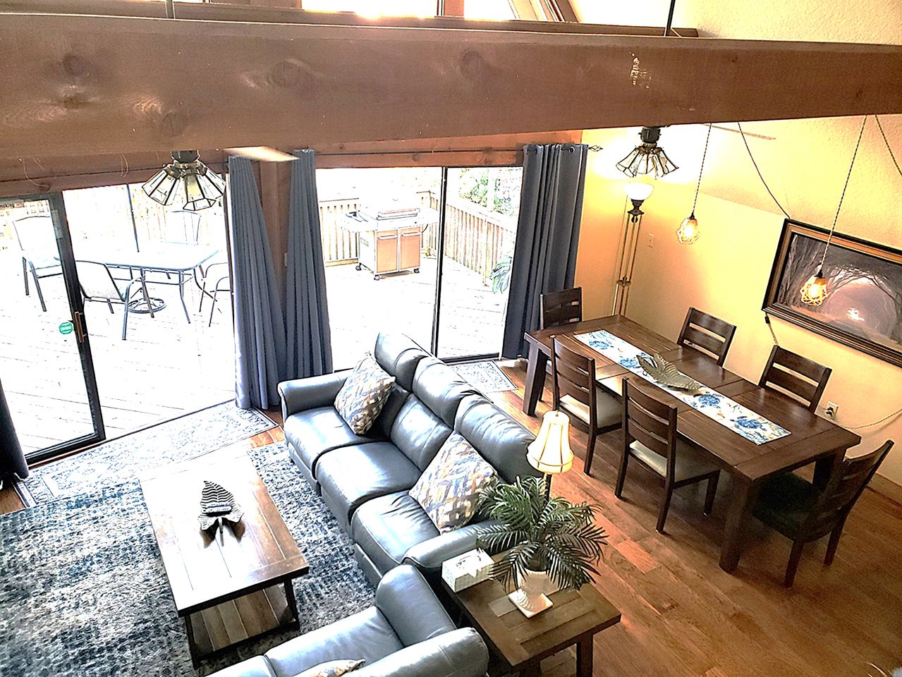 A-Frame Cabin Rental with Spacious Deck Overlooking the Cotee River, Florida