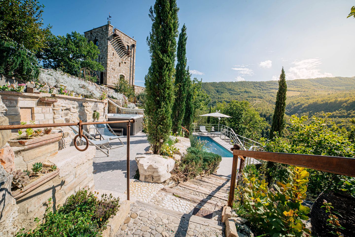 Enchanting Holiday Rental in Montefortino, Italy with Private Pool