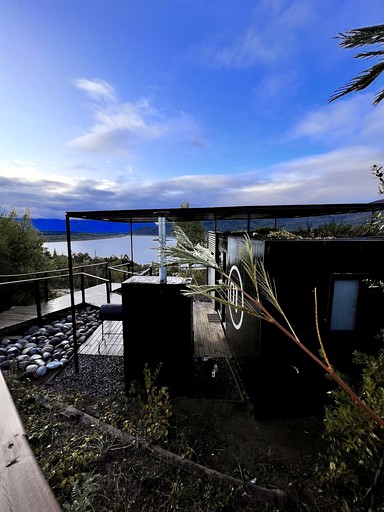Containers (Chile, Colbún Lake, Maule)