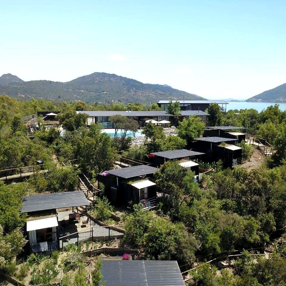 Containers (Chile, Colbún Lake, Maule)