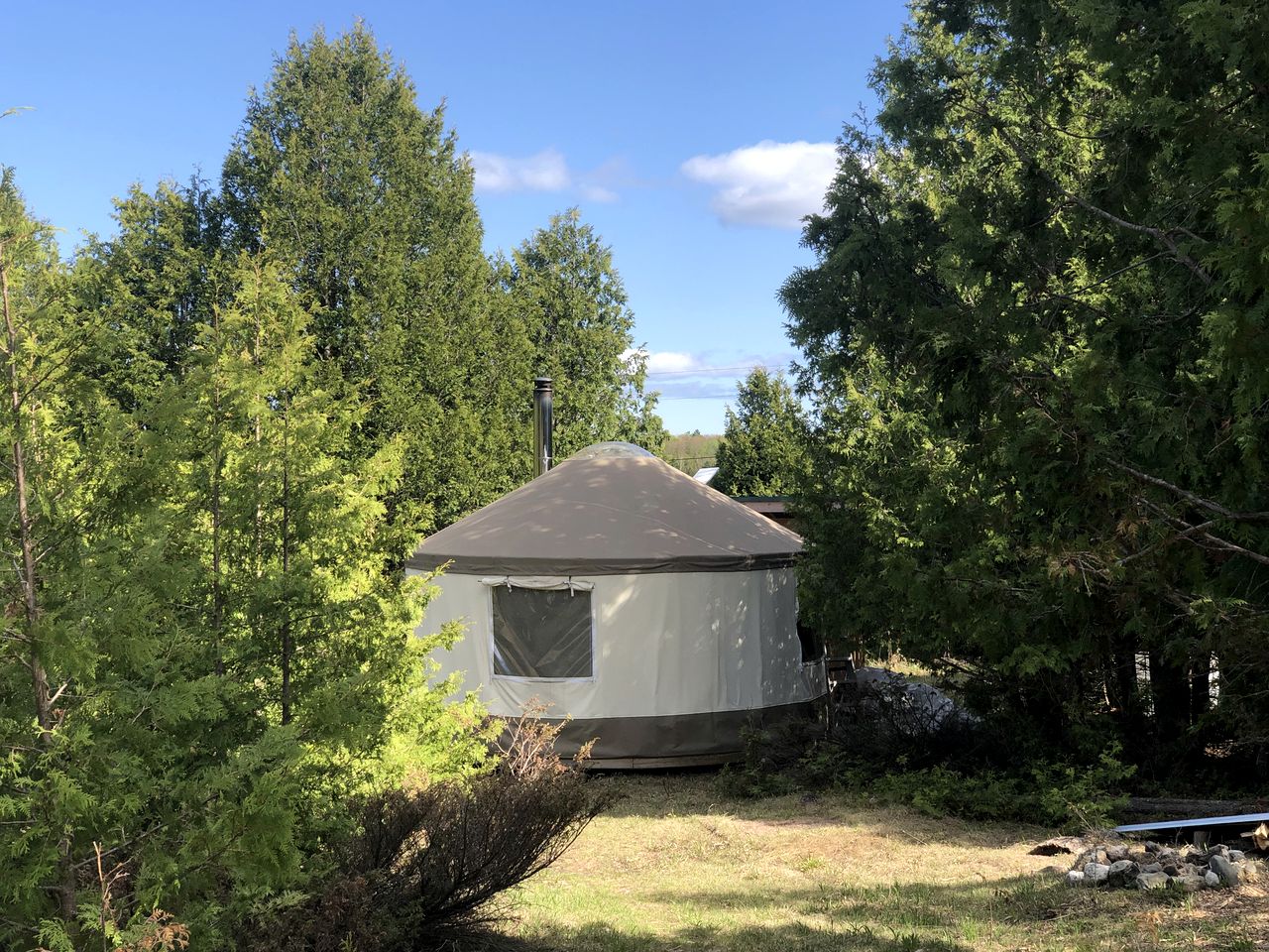 Yurts (Canada, Tehkummah, Ontario)