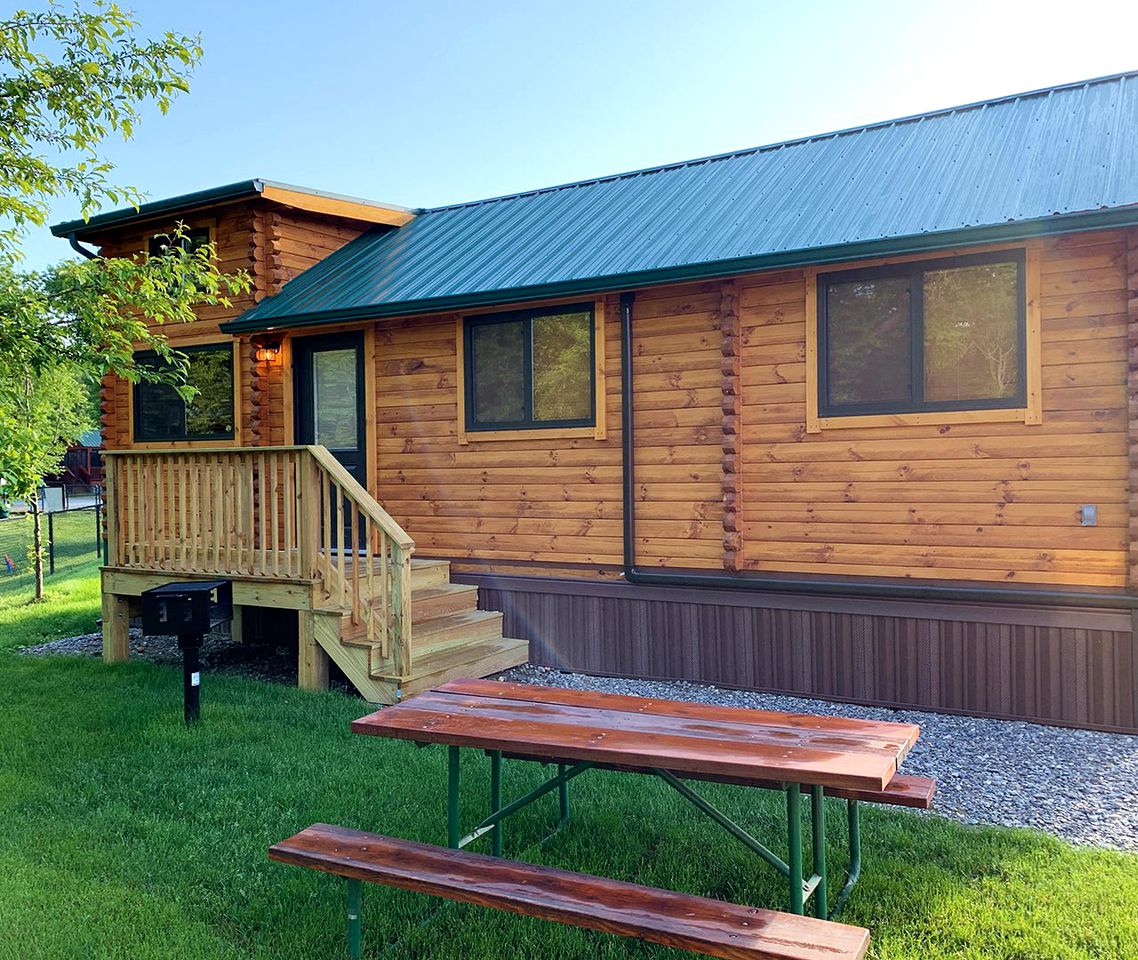 Beach Front Glamping Cabin in Naples, Maine near Sebago Lake