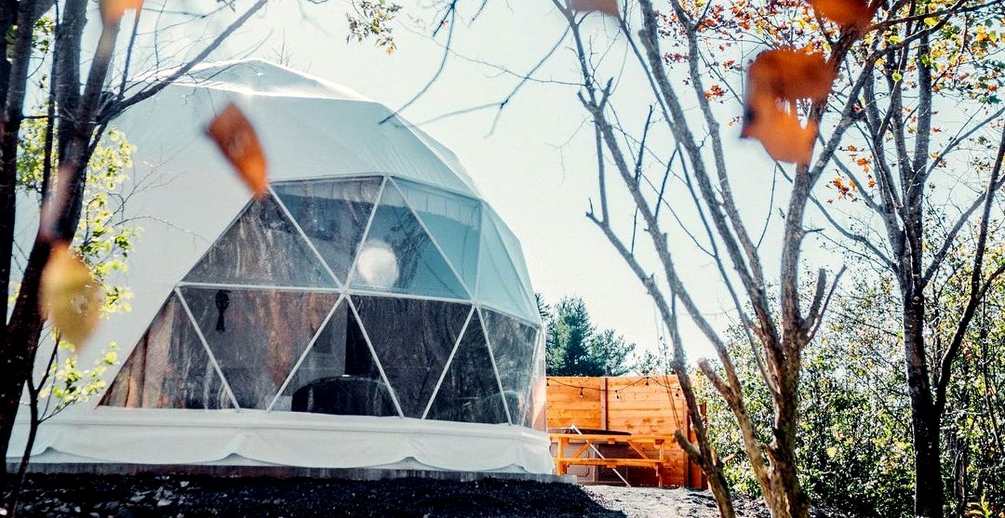 Cozy Modern Dome Nestled in the Trees in Maynooth, Ontario