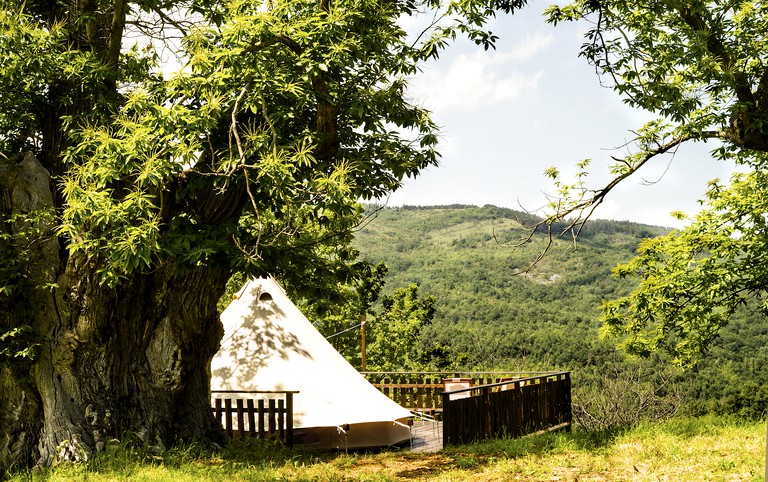 Bell Tents (Italy, Santa Fiora, Tuscany)