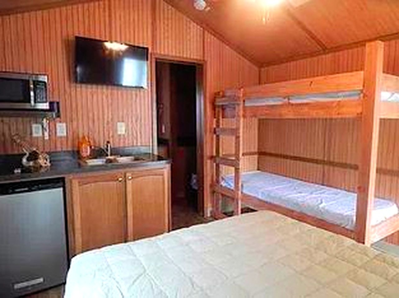 Bunk bed in one of the best tiny houses for sale in NJ! Rent and short stays available here