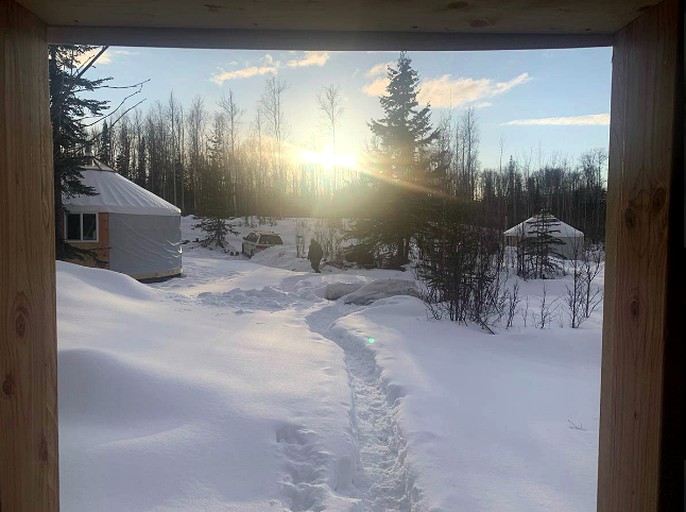 Yurt in the midst of nature for great Alaska accommodation