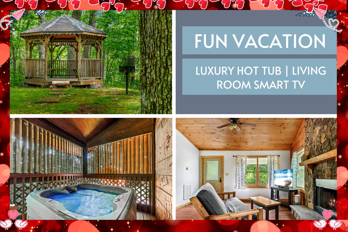 Amazing Cozy Cabin with Fireplace and Hot-tub in Sevierville, Tennessee