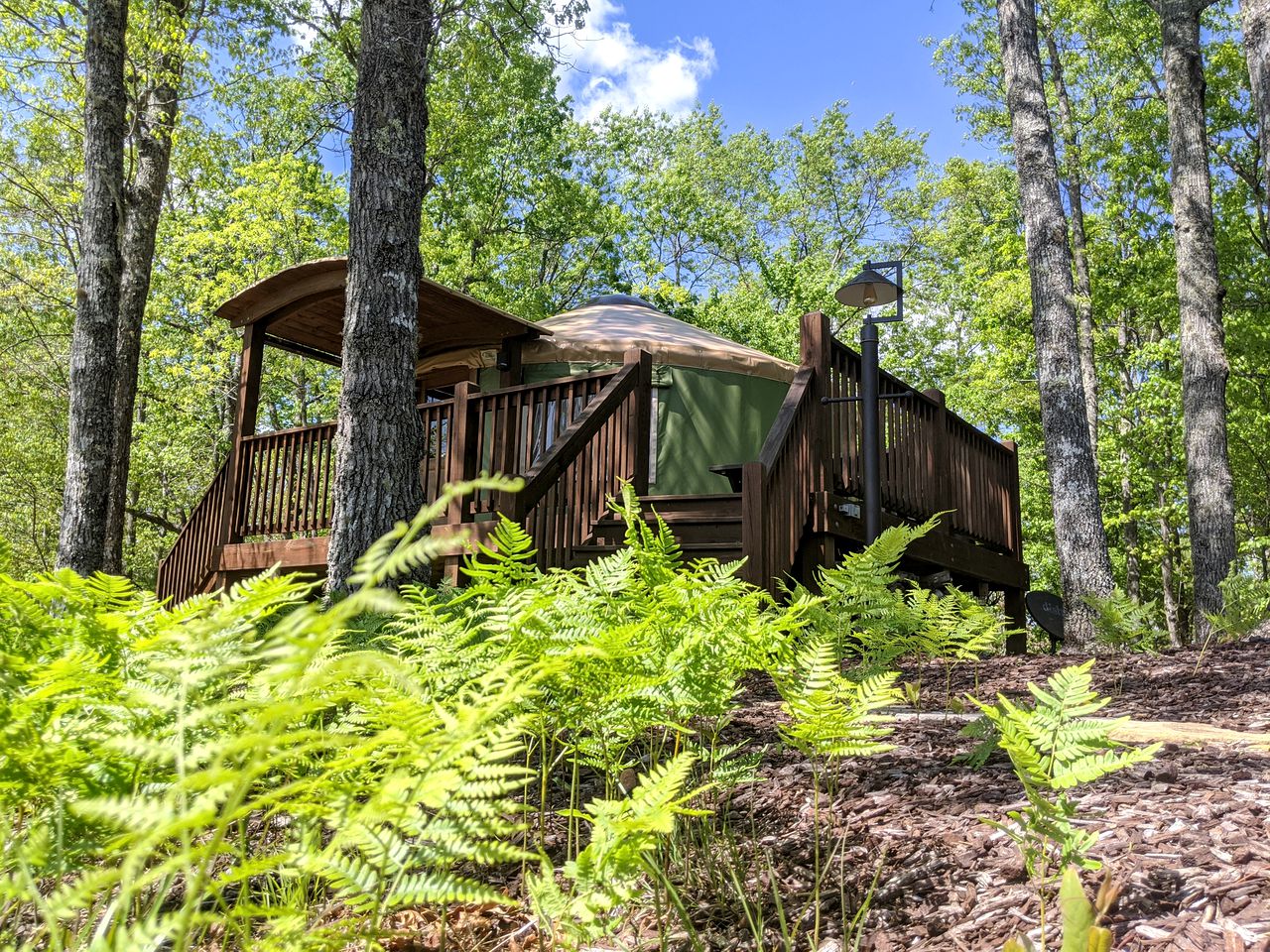 Yurts (United States of America, Bryson City, North Carolina)