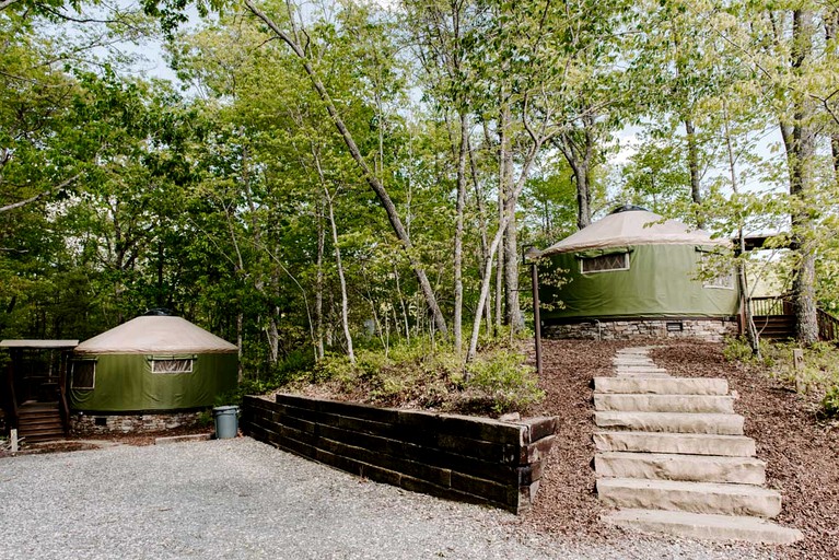 Yurts (United States of America, Bryson City, North Carolina)