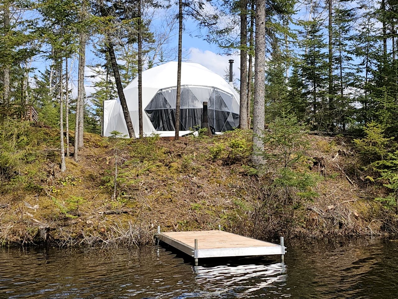 Luxurious, Eco-Friendly Dome in St. Come, Quebec, Perfect for a Glamping Escape in Nature