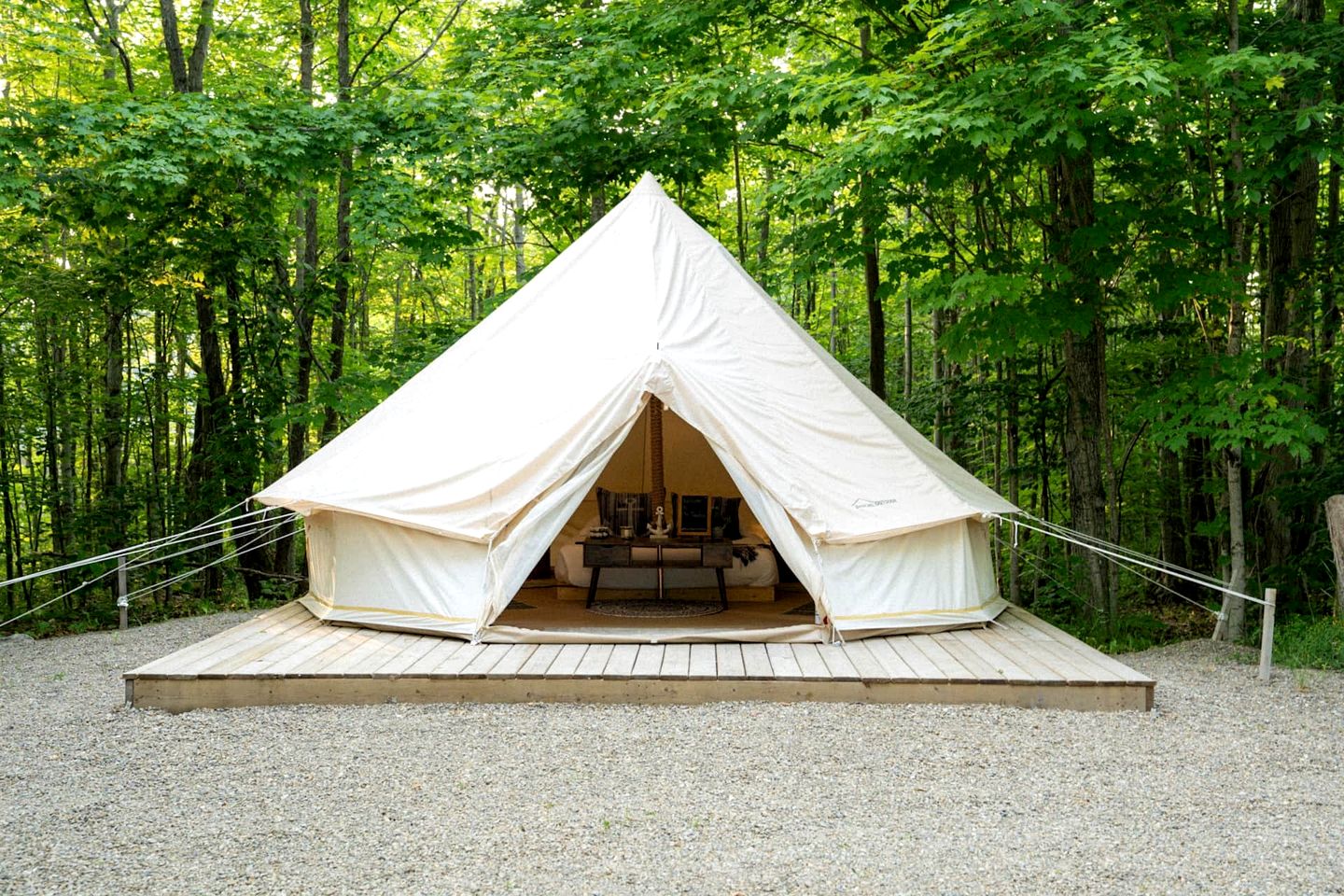 Bell Tents (Canada, Northern Bruce Peninsula, Ontario)