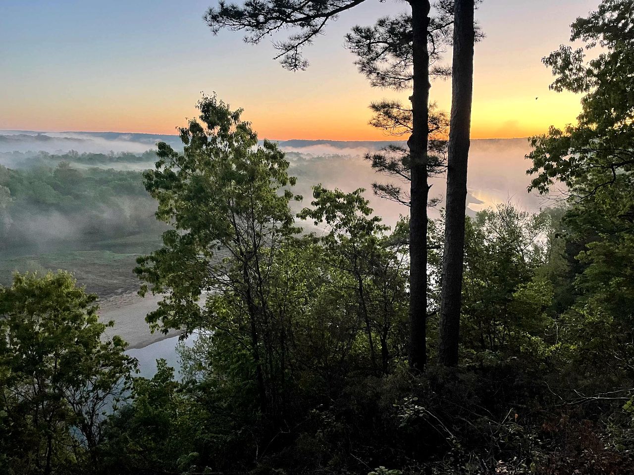 Secluded Riverfront Cabin with Bluff Views, Gated Privacy & Scenic Trail Access in Tahlequah, Oklahoma