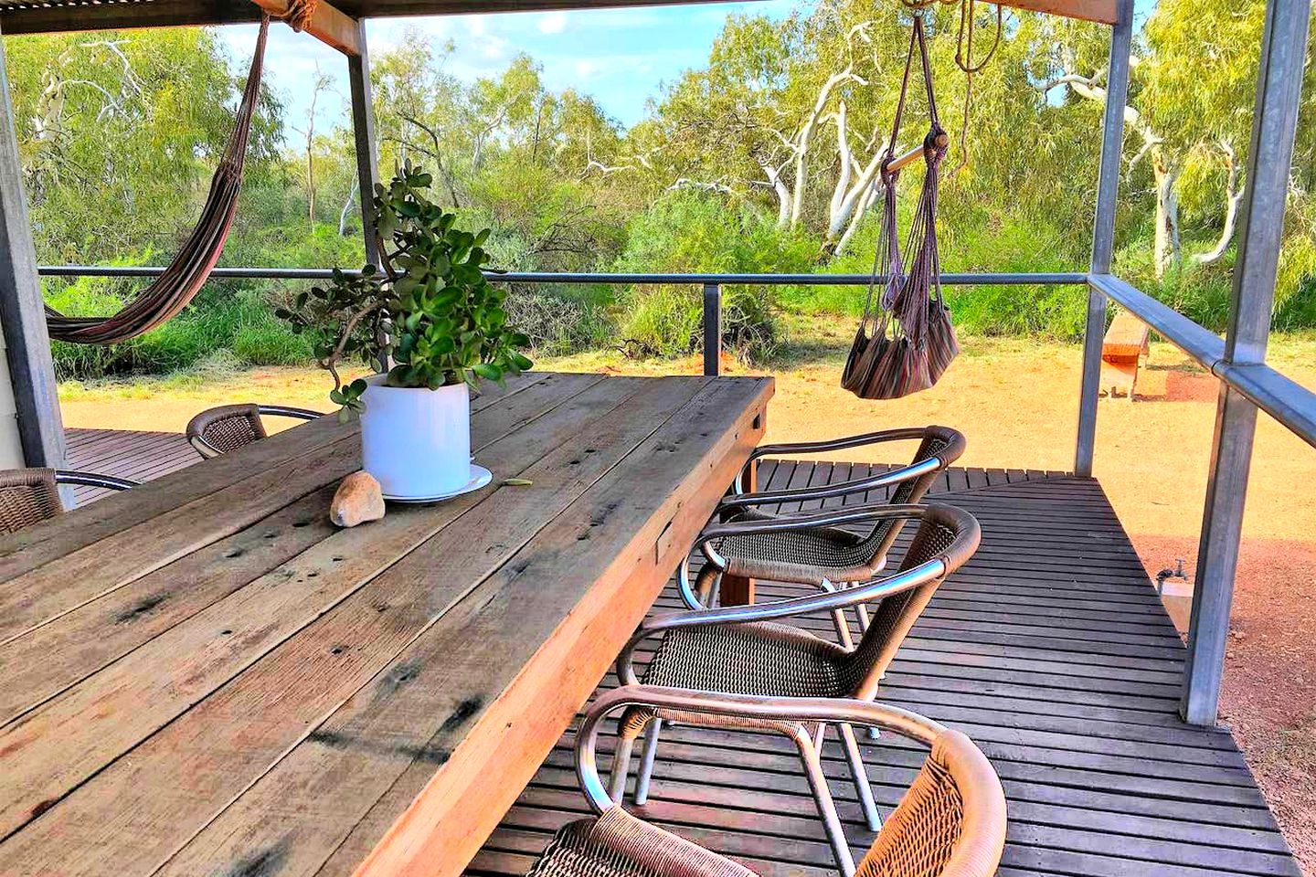 This peaceful Exmouth holiday cottage sits in the Outback and is a great glamping getaway in Australia.