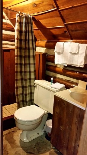 Cabin 3 – Simple Queen Cabin for 2 with Fireplace | Log Cabins (Markleysburg, Pennsylvania, United States of America)