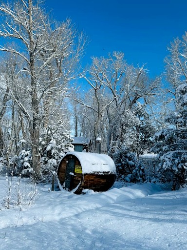 Log Cabins (United States of America, San Cristobal, New Mexico)