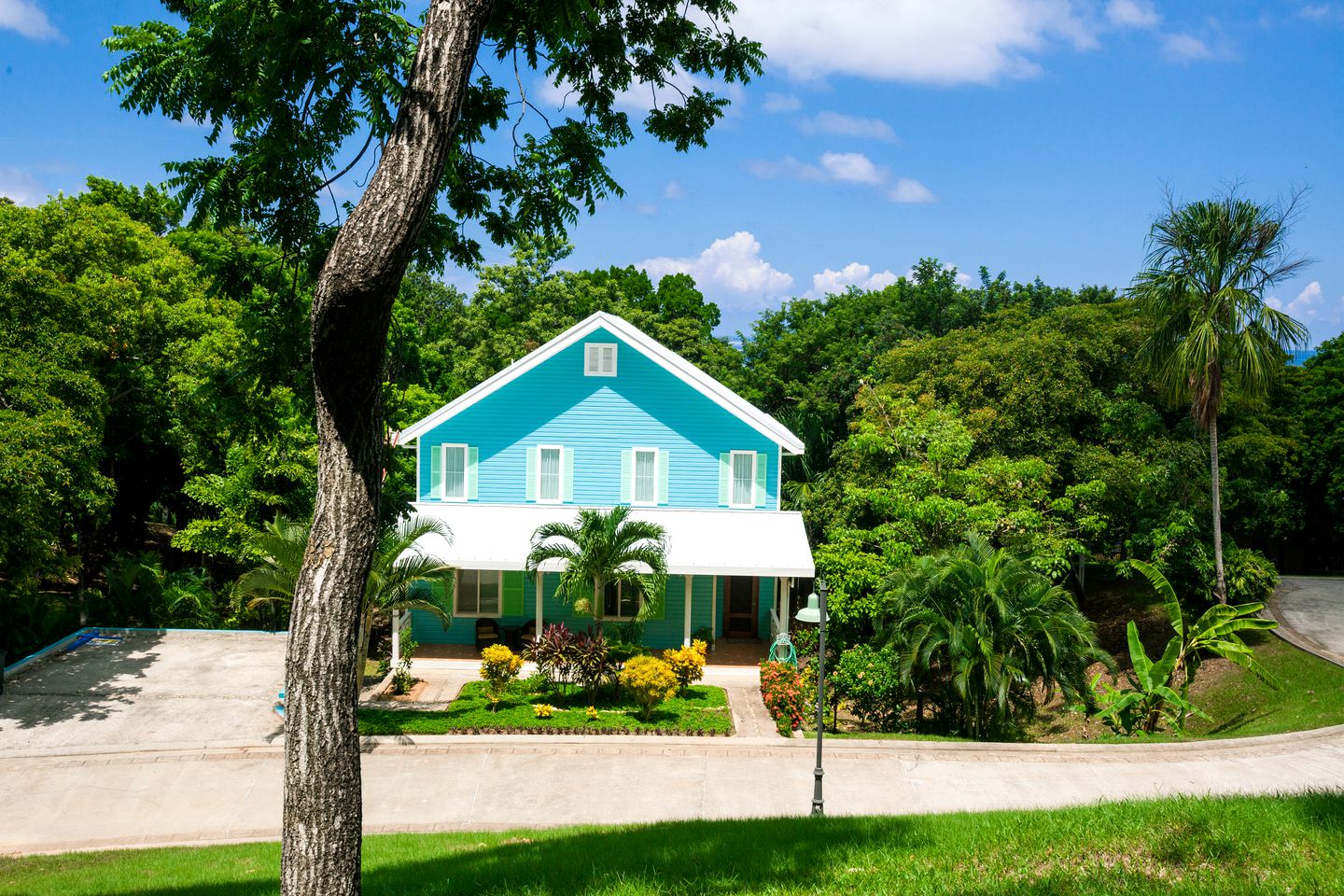 Casas en la playa (Roatan, Islas de la Bahía, Honduras)