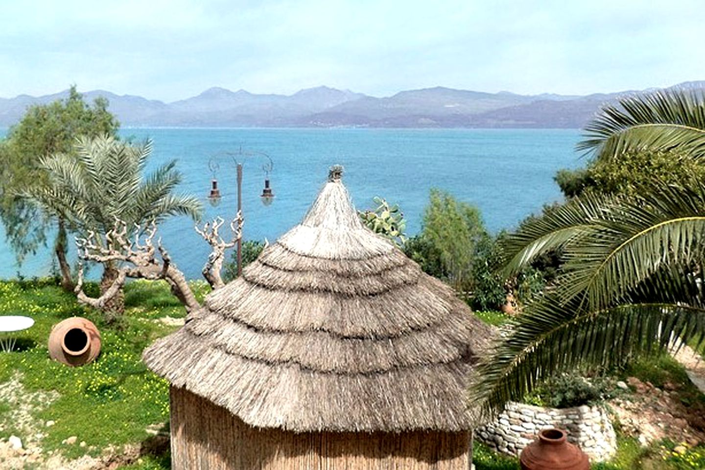 Cozy Beach Huts near the Ocean in Greece