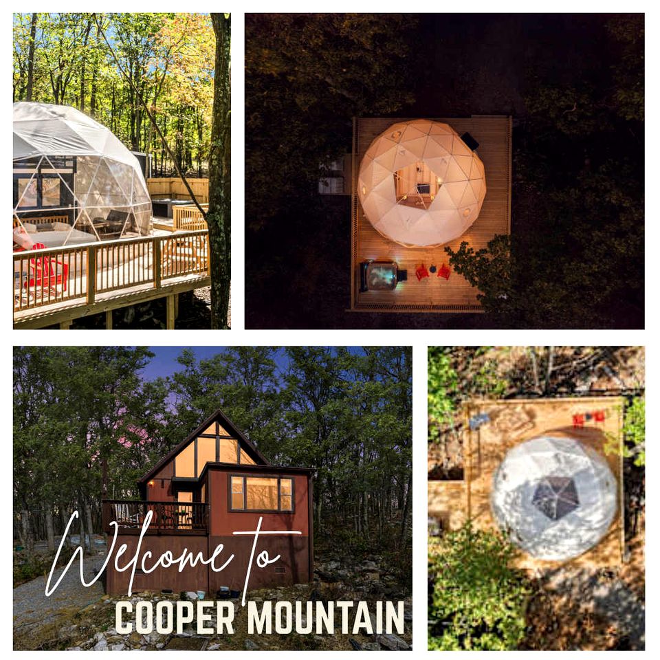 Luxury Glamping Domes & Chalet with Hot Tubs and Mountain Views in Augusta, WV