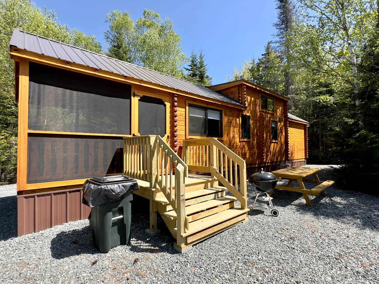 Wonderful Wooden Cabin with Barbecue and Fantastic Sights in Steuben, Maine