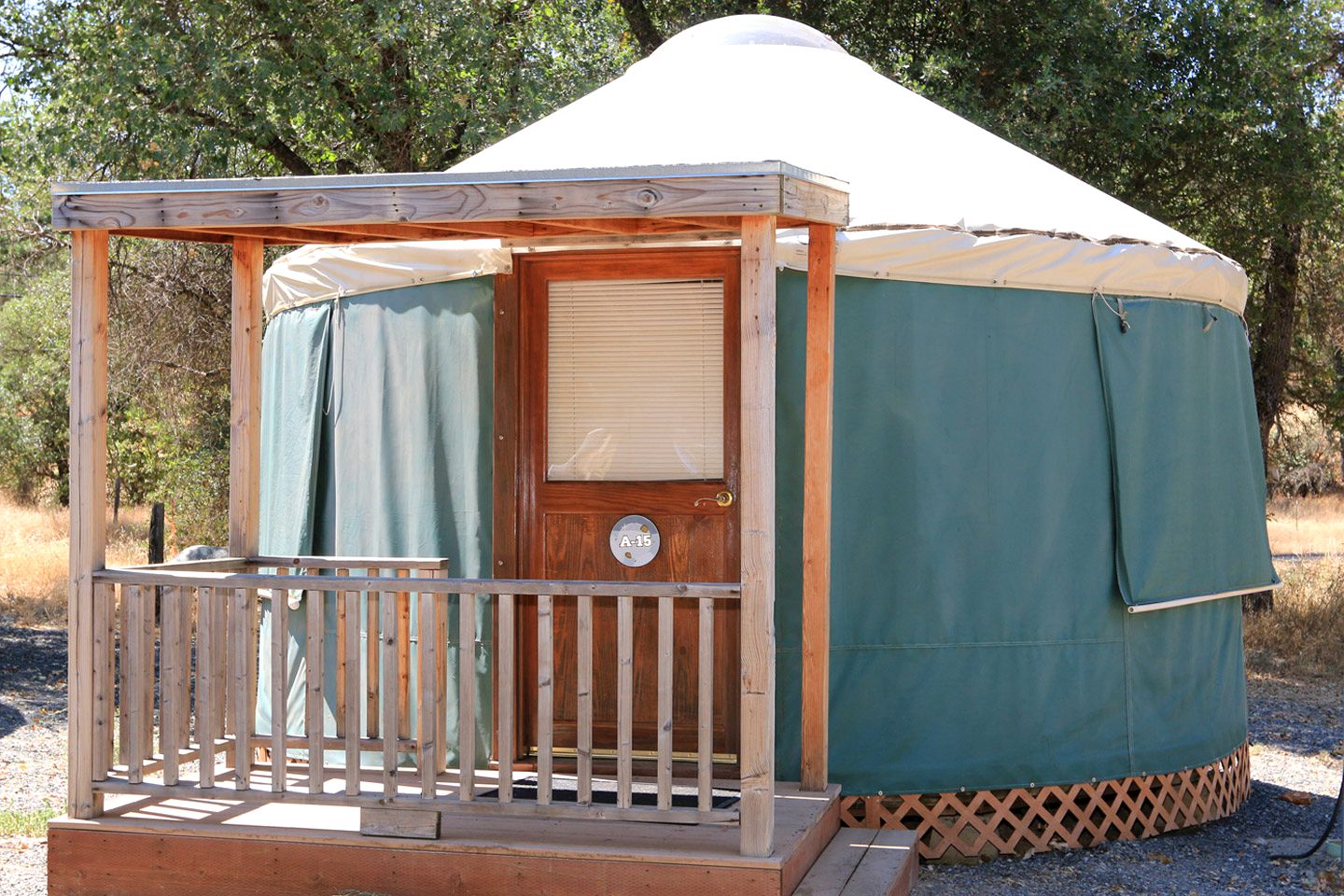 Yosemite yurts for national park camping in California.
