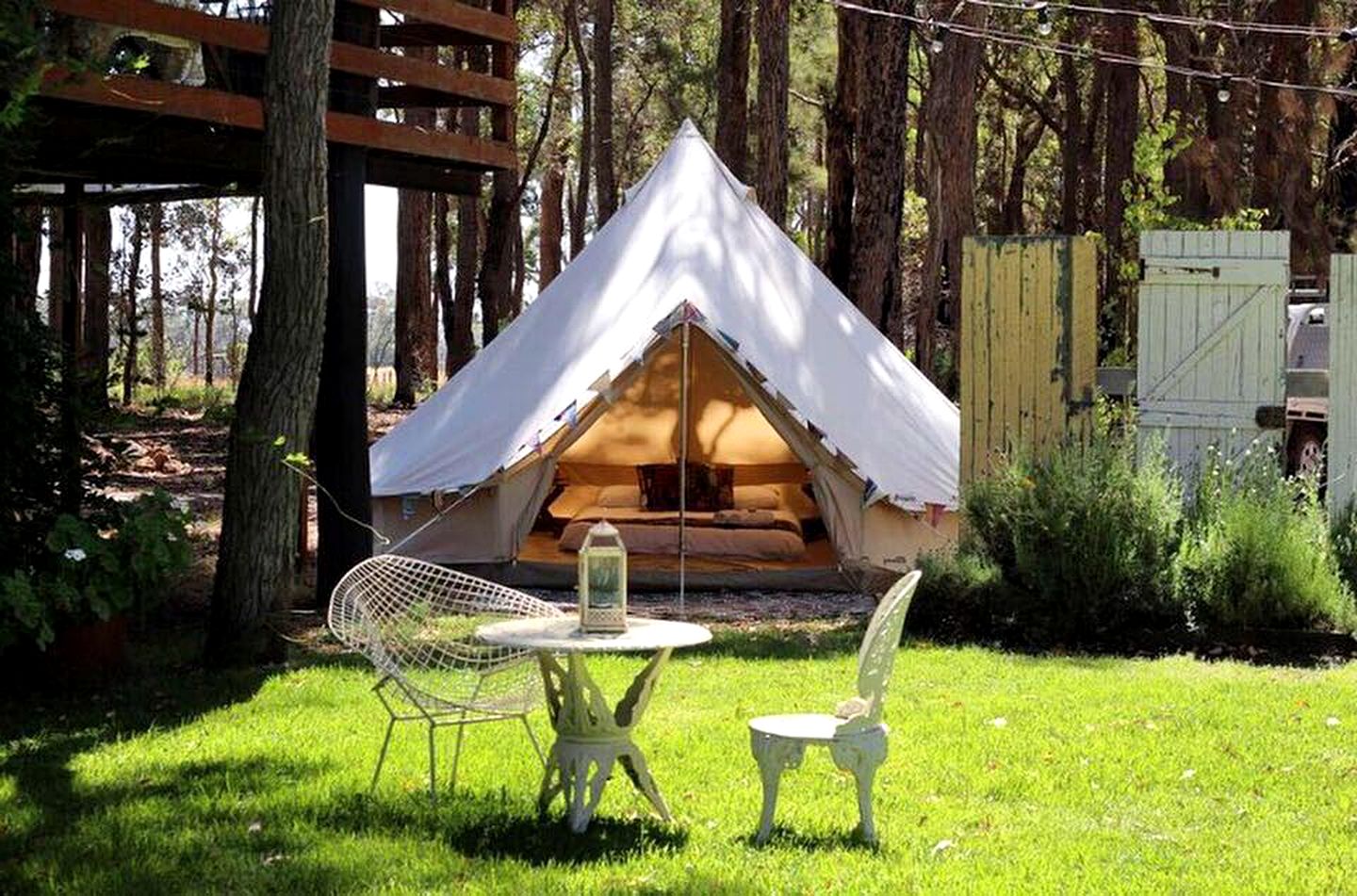 Bell tents perfect for camping: Perth holidays (Yallingup, Western Australia, Australia)