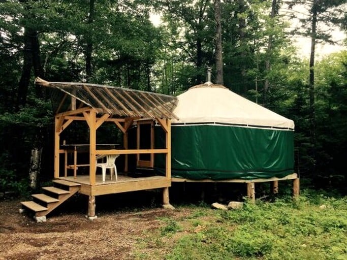 Yurts (United States of America, Chatham, New Hampshire)
