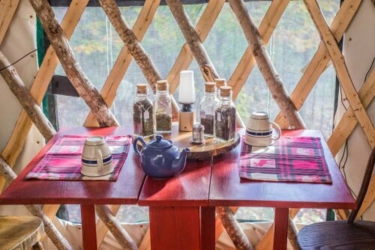 Yurts (United States of America, Chatham, New Hampshire)