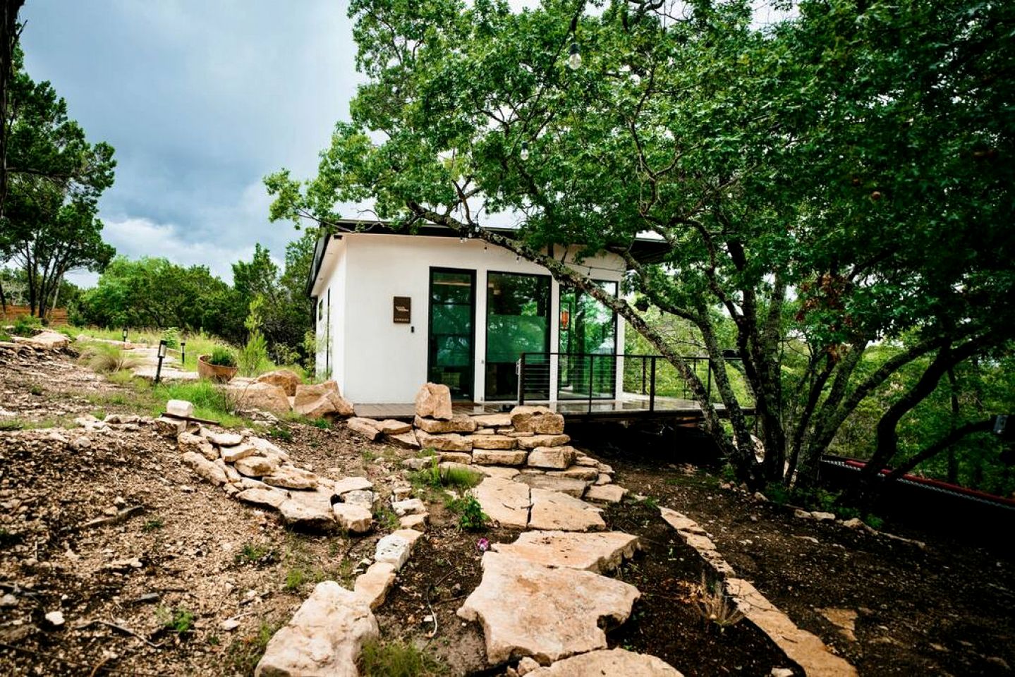 Design Tiny Cabin with Outdoor Bath and Hot-Tub in Texas