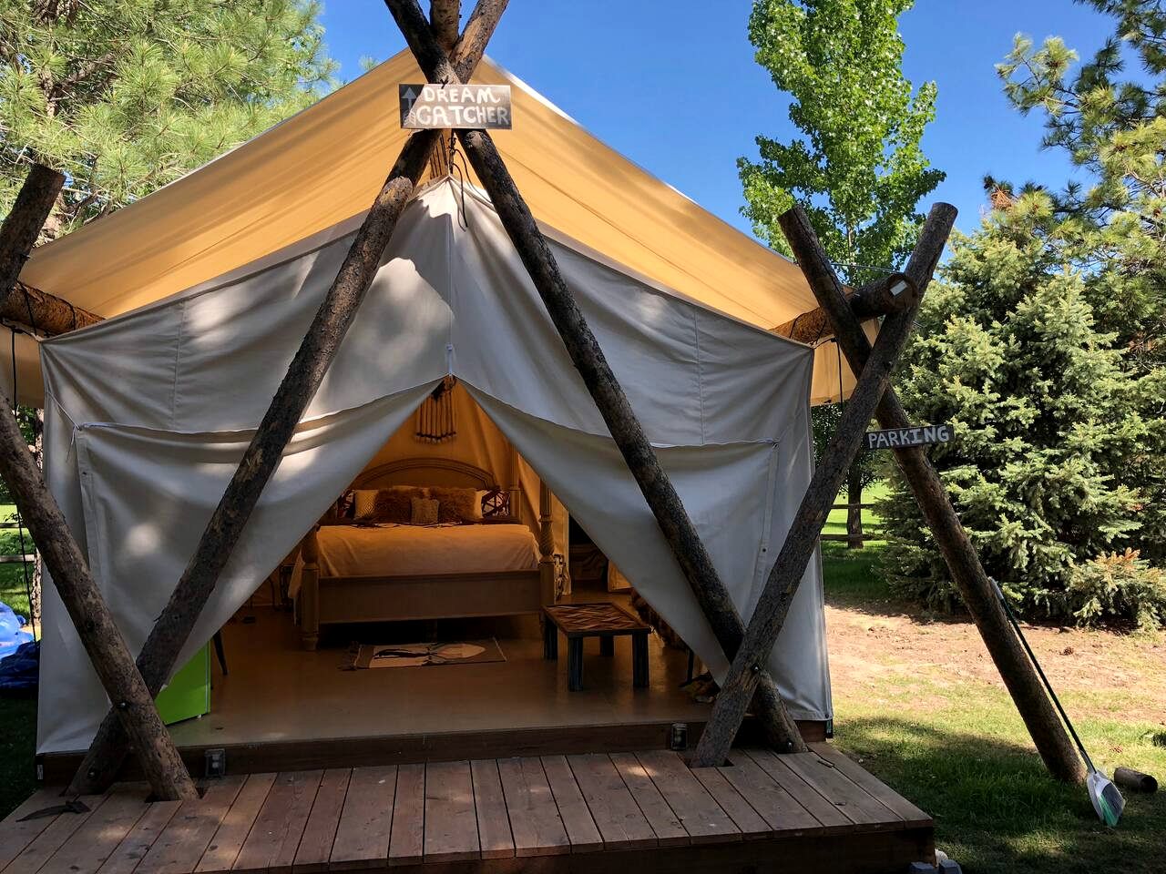 Luxury Safari Tent in Irwin, Idaho near Palisades Lake and Jackson Hole