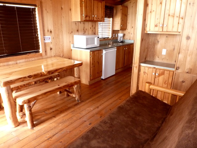 Cabins (United States of America, West Yellowstone, Montana)