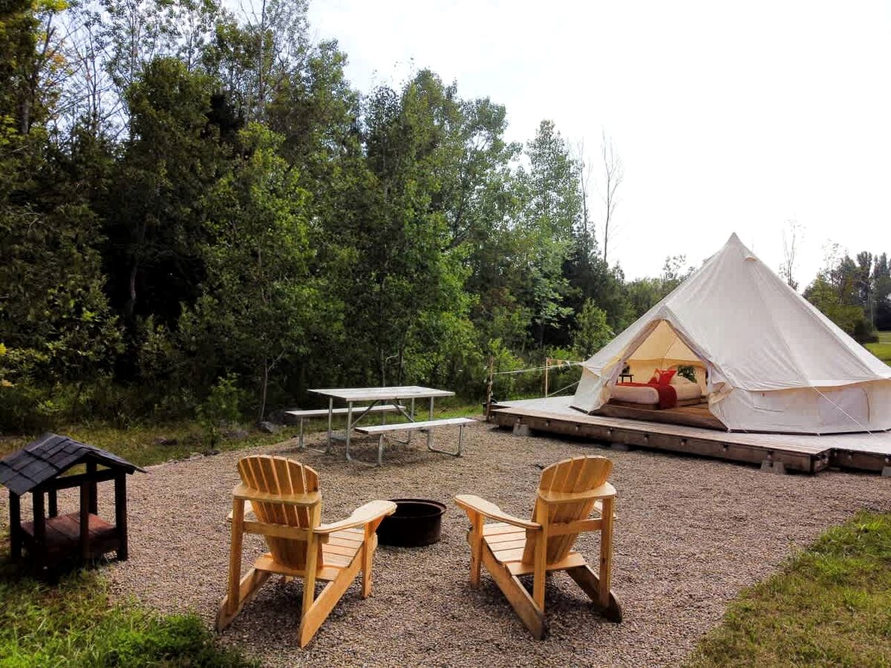 Bell Tents (Canada, Northern Bruce Peninsula, Ontario)