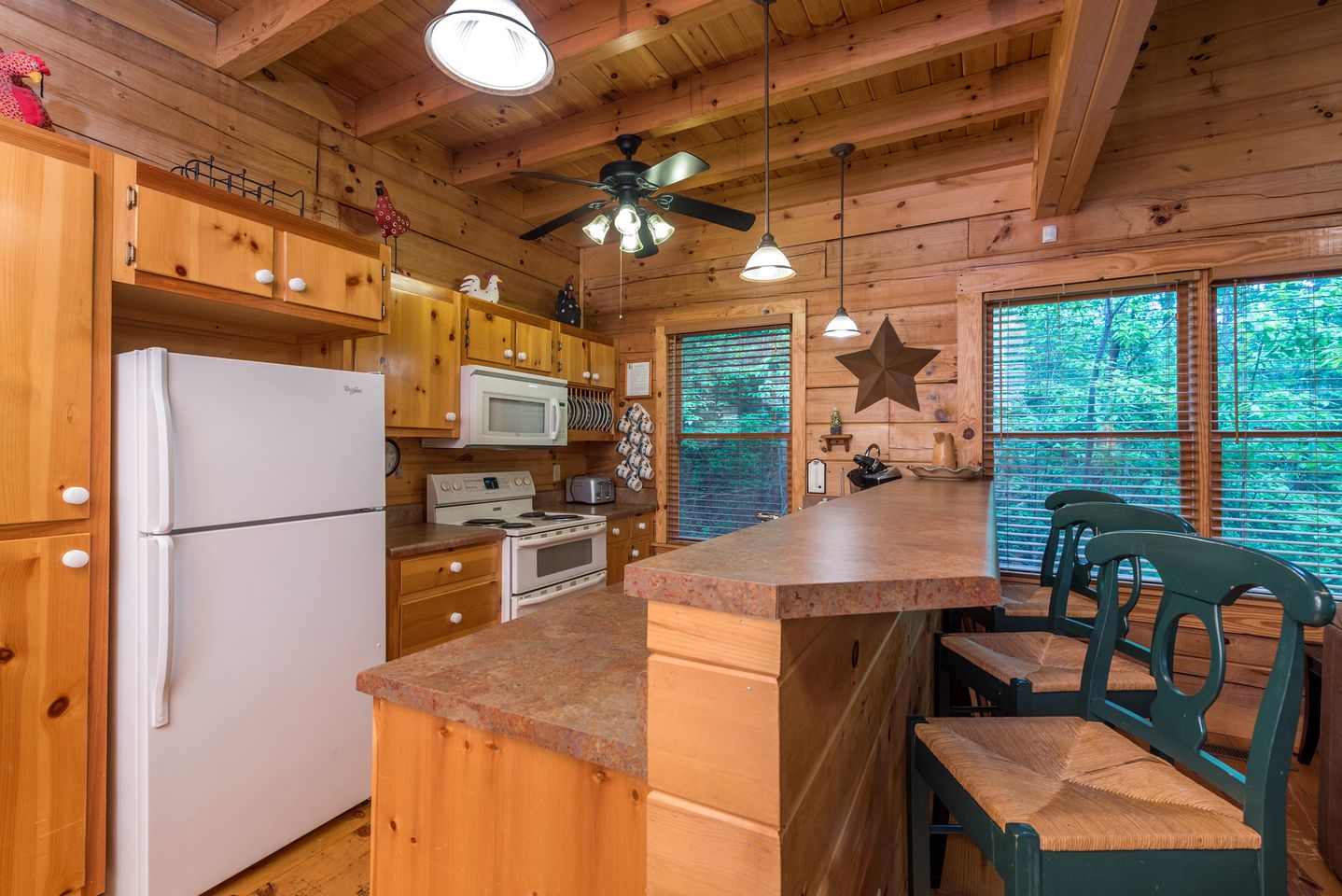 Mountain Cabin Retreat with Fire Pit, Game Room & Scenic Decks in Black Mountain, North Carolina