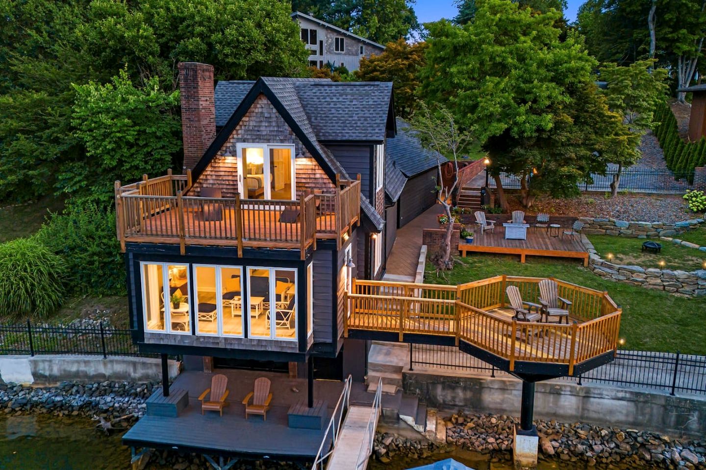 Breathtaking Lake Cabin with Private Dock in North Carolina