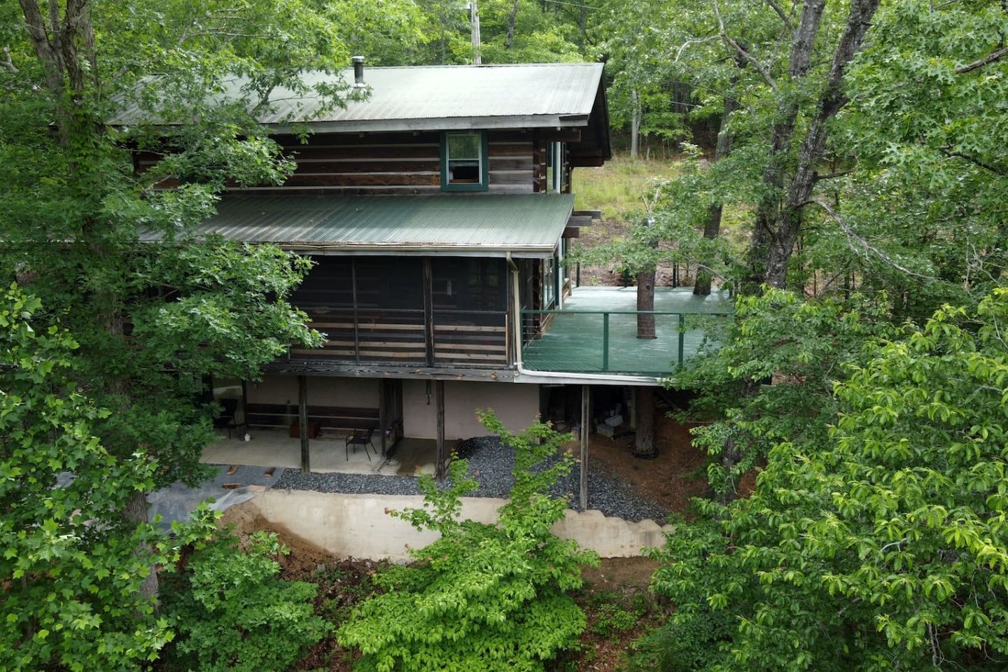 Secluded Pet Friendly Cabin on 34 Acres of North Carolina Forest, with Mountain and River Views