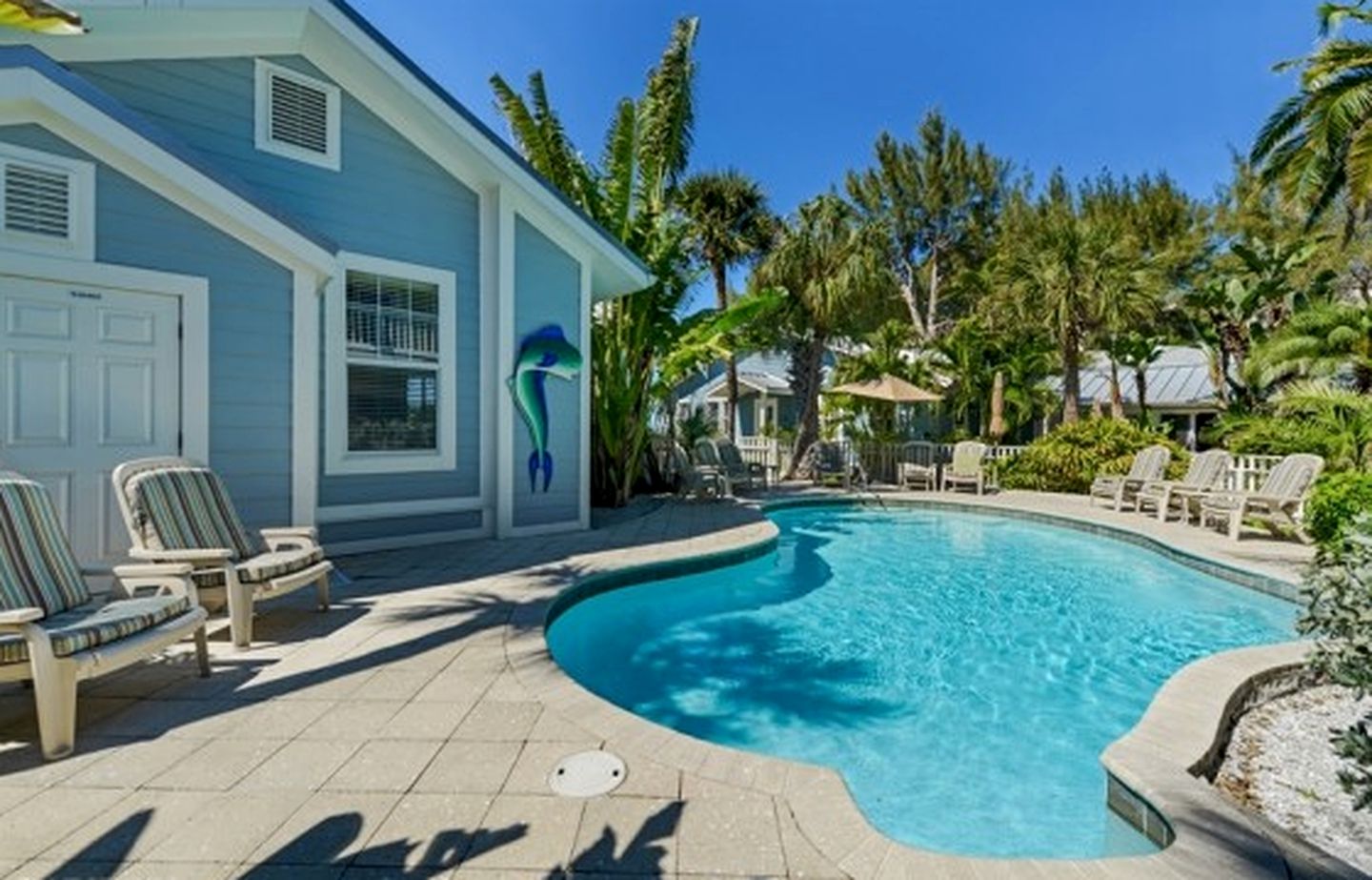 Pool outside the retreat: Tampa, Florida