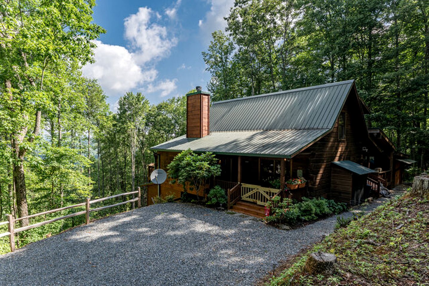 Lakeside Log Cabin in Topton, North Carolina, Perfect for Recharging your Batteries in Nature