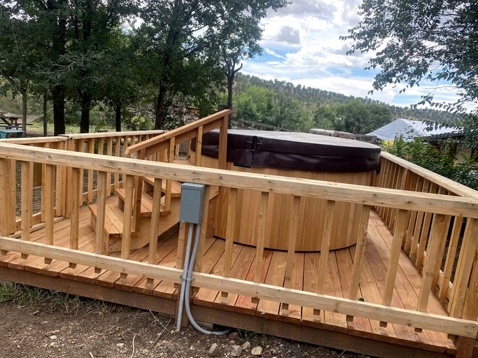 Log Cabins (United States of America, Taos Ski Valley, New Mexico)