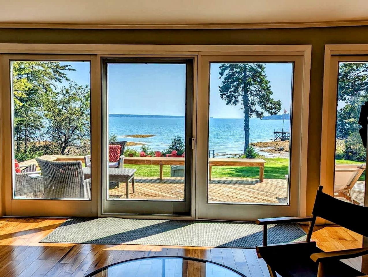 Stunning Oceanfront Ranch Cottage with Private Beach & Fire Pit Near Acadia National Park, Gouldsboro Maine