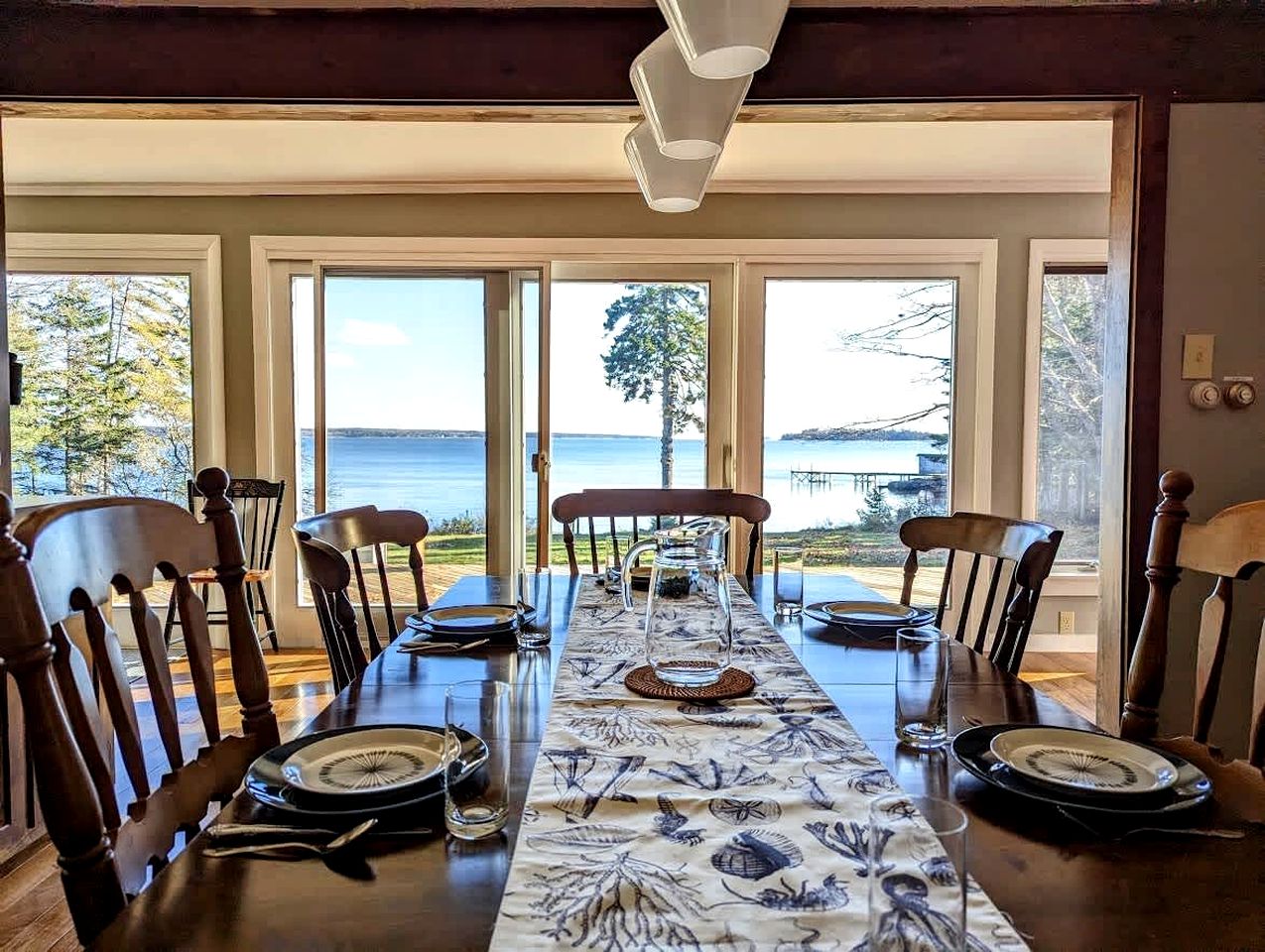 Stunning Oceanfront Ranch Cottage with Private Beach & Fire Pit Near Acadia National Park, Gouldsboro Maine