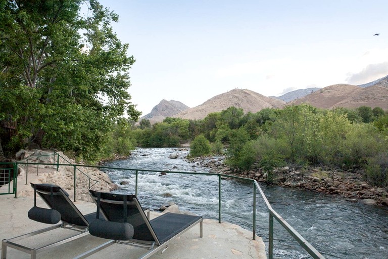 Scenic Riverfront Cabin with Mountain Views on the Kern River near Kernville, CA