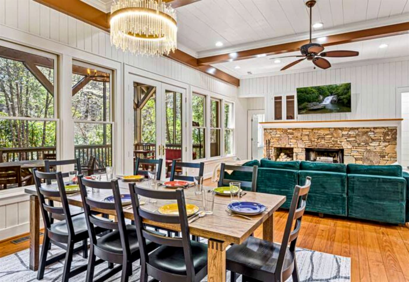 Secluded Riverfront Cabin with Hot Tub, Sauna & Private Trails near Cashiers, North Carolina