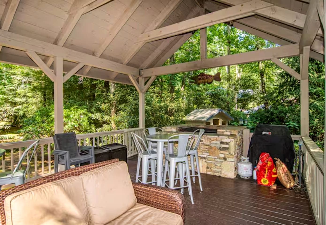 Secluded Riverfront Cabin with Hot Tub, Sauna & Private Trails near Cashiers, North Carolina