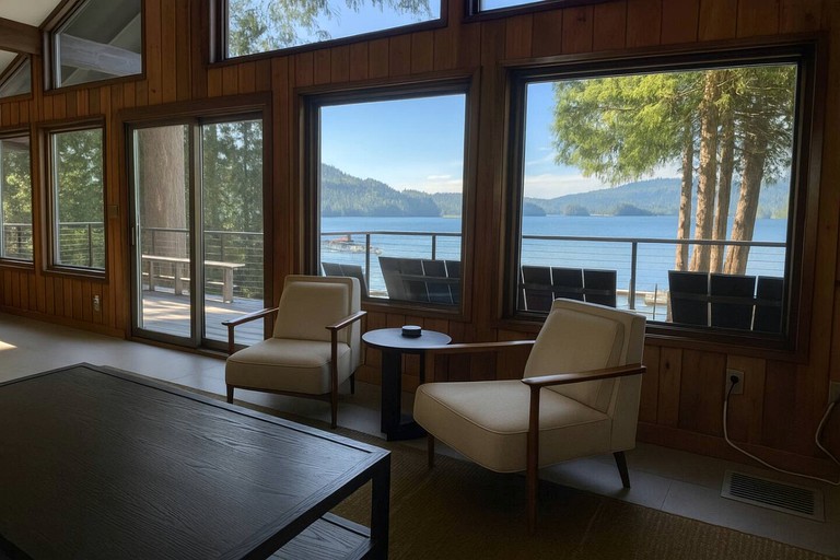 Serene Lake Whatcom Retreat with Dock & Hot Tub Near Bellingham in Sedro-Woolley, Washington