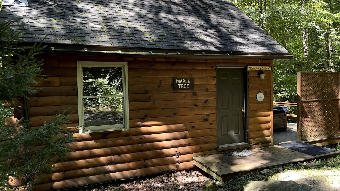 Cute Cabin with Hot Tub and Fire Pit in Bruceton Mills, West Virginia