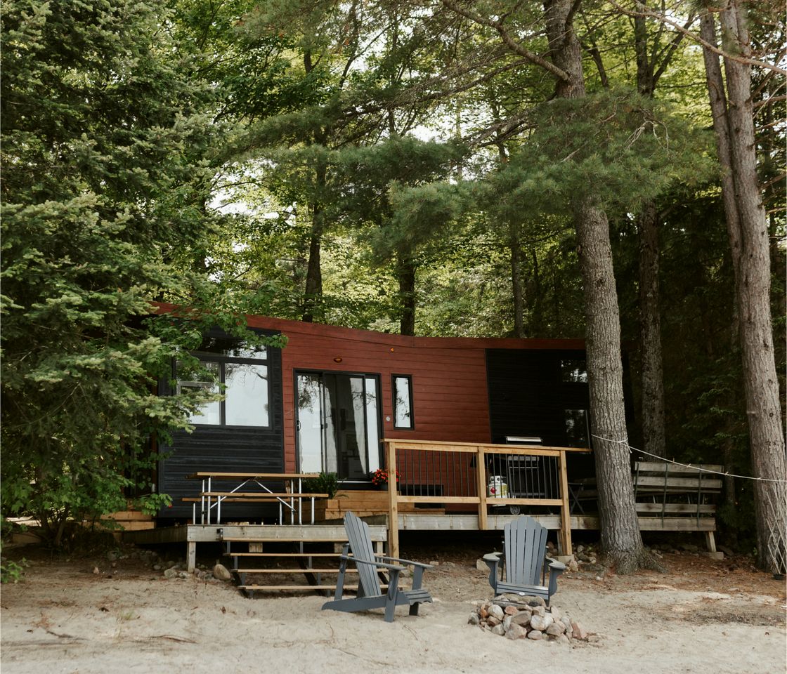 Gorgeous Tiny House Nestled Amidst Trees and Fire Pit Provided in Petawawa, Ontario