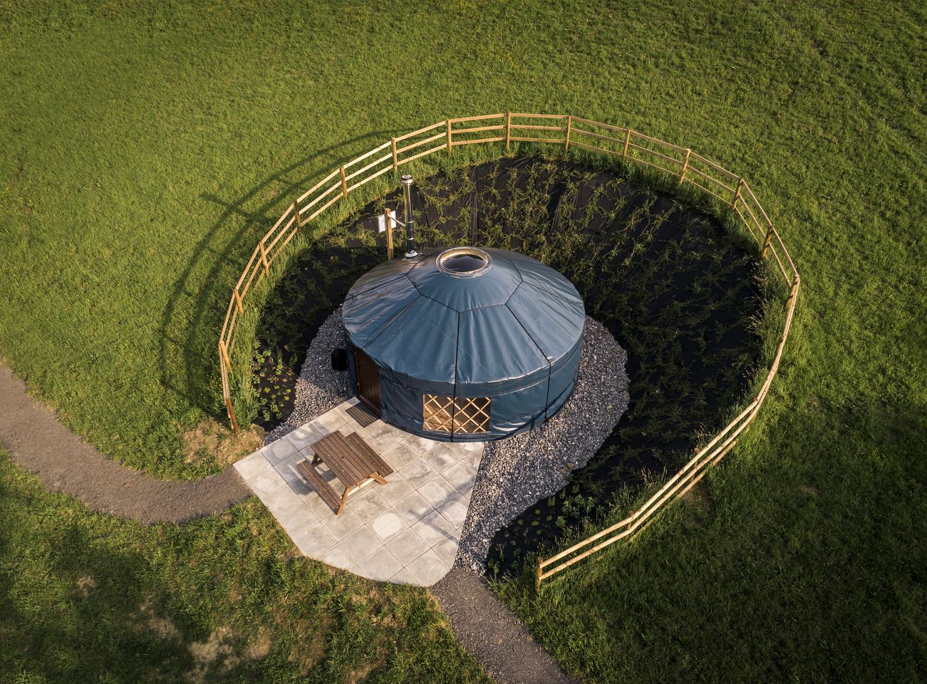 Yurt in Wales for glamping in the UK