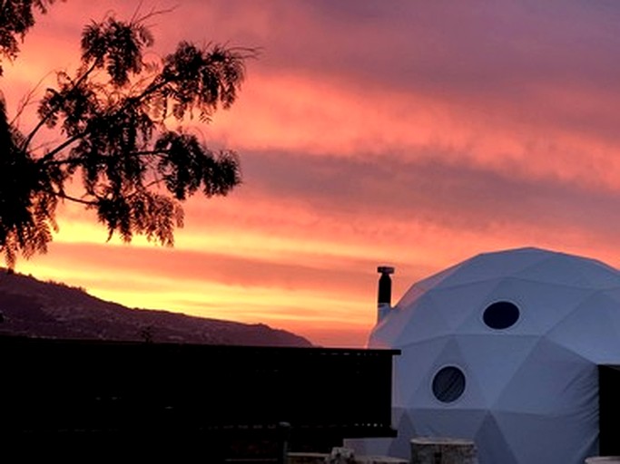 Oceanfront Dome with a Hot Tub for a Romantic Getaway near Calheta Beach, Portugal | Domes (Prazeres, Madeira, Portugal)