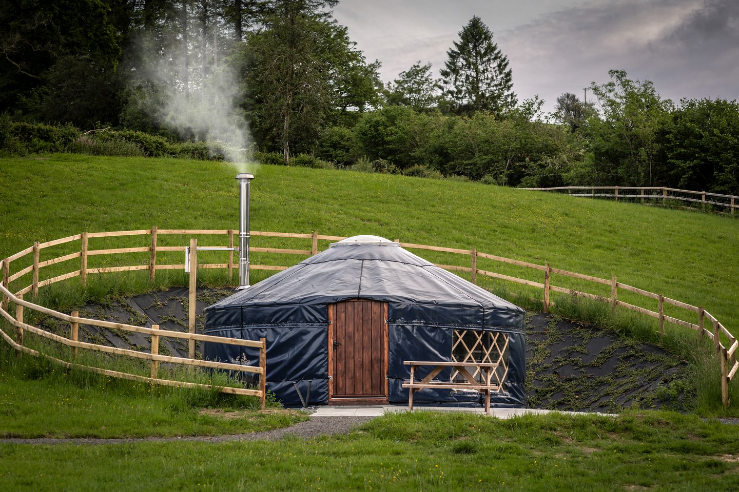 Yurt rental for glamping in Wales